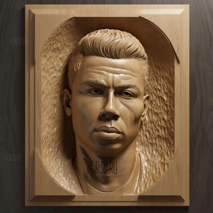 Ronaldo Nazario 2 stl model for CNC